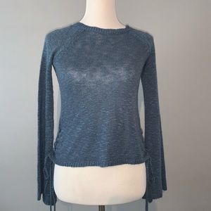Flare sleeve sweater
